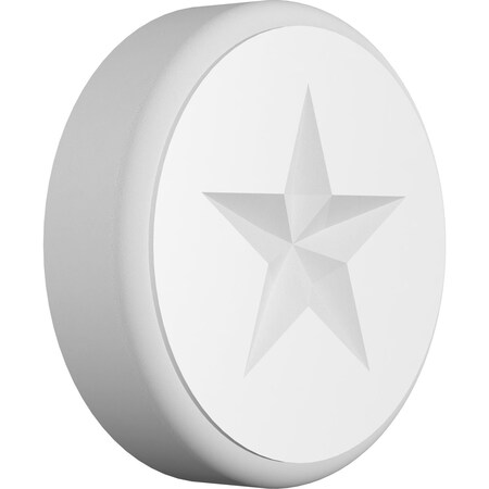 Ekena Millwork Standard Grayson Star Rosette With Rounded Edge, 4"W x 4"H x 1"P ROSP040X040X100GRY08